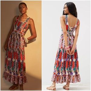 Anthropologie Square Neck Maxidress